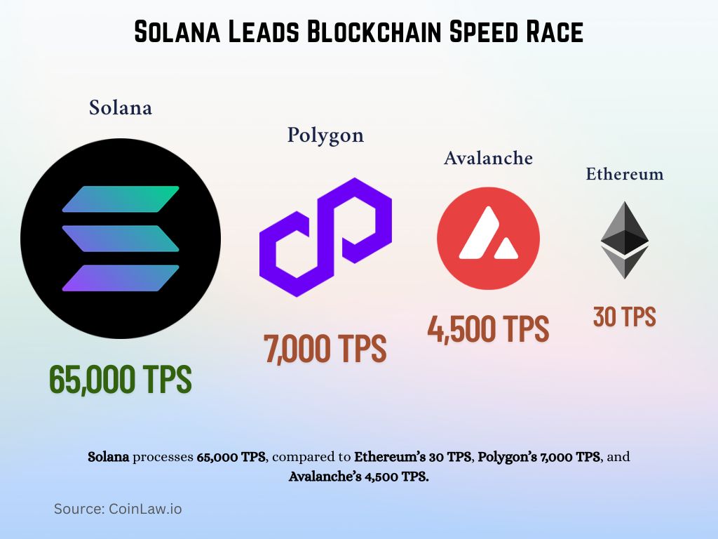 Solana Leads Blockchain Speed Race