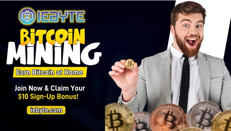 Iebyte Cloud Mining Banner
