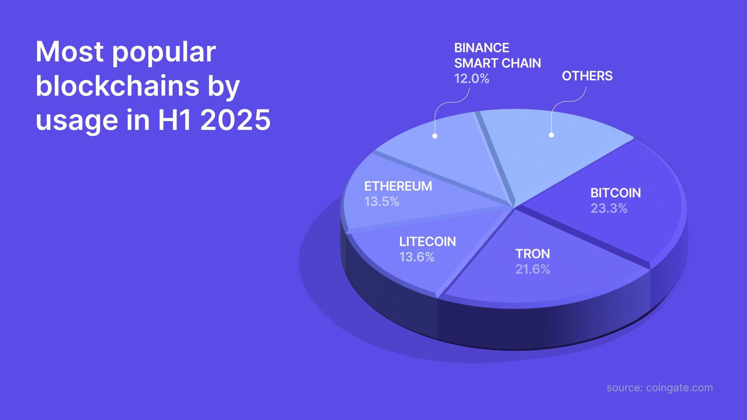 Most Popular Blockchains By Usage