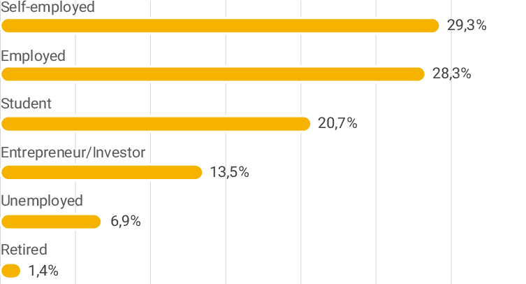 Occupation Breakdown Of Crypto Consumers